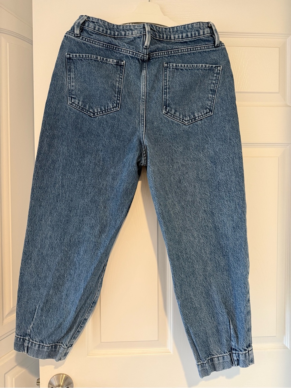 FRAME Pleated Barrel Leg Jeans in Campus , Size 30 - Picture 2 of 13